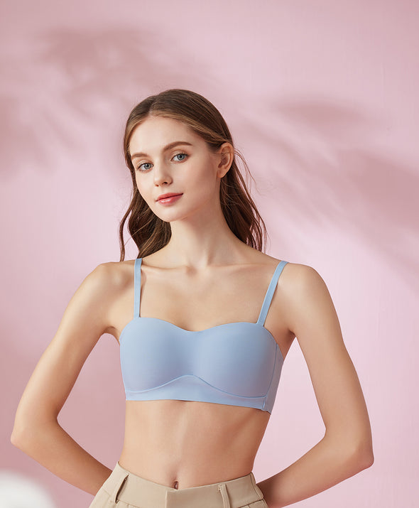 Laminated Seamless Wireless 1/2 Cup Multiway Bra