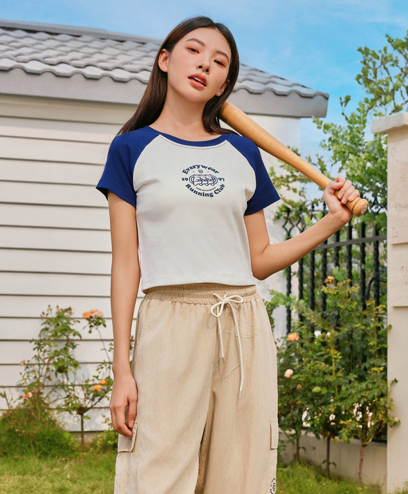 Sports Club Crop T-shirt