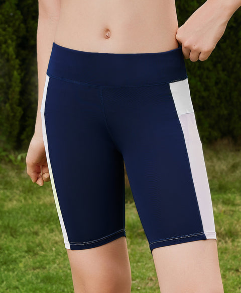 Junior Playful Colour Blocking Girl's Biker Shorts