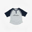 The Playmakers Crop Raglan Baby Tee