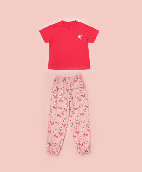 Horsey Hooray! Short Sleeves Top & Pants Set