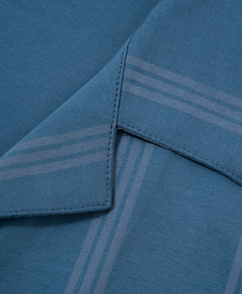 Cookies d'amore Satin Short Sleeve Top & Short PJ Set-Dark Blue