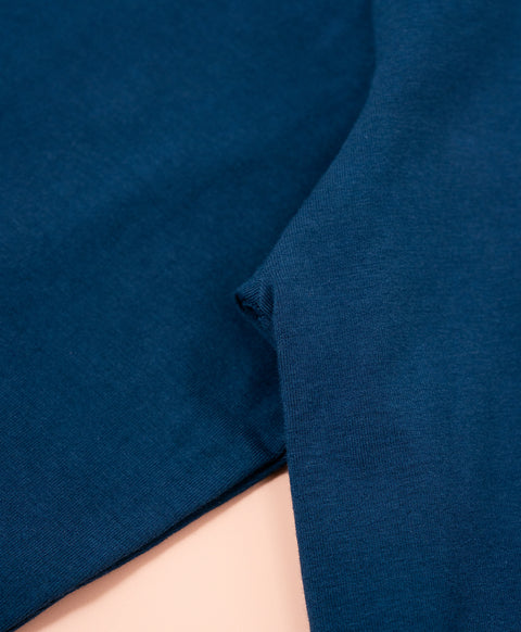 Cookies d'amore Long Sleeves Top With Pants Set-Dark Blue