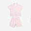 BedMood Cremo Doing Nothing Looks Good On Me Polyester PJ Short Sleeves Top & Shorts Set - Pink