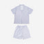 BedMood Cremo Mentally Unavailable. Physically Comfy Polyester PJ Short Sleeves Top & Shorts Set - Purple