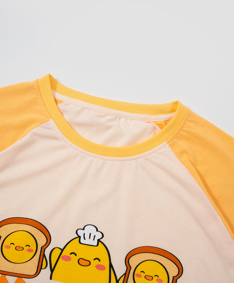 Quacky Bakery Long Sleeve Top & Pants Set