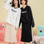 Peekaboo V- neck Oversized Sweatshirt