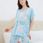 My Sweet Rabbit Short Sleeves Microfiber Top & Bottom Sleep Set