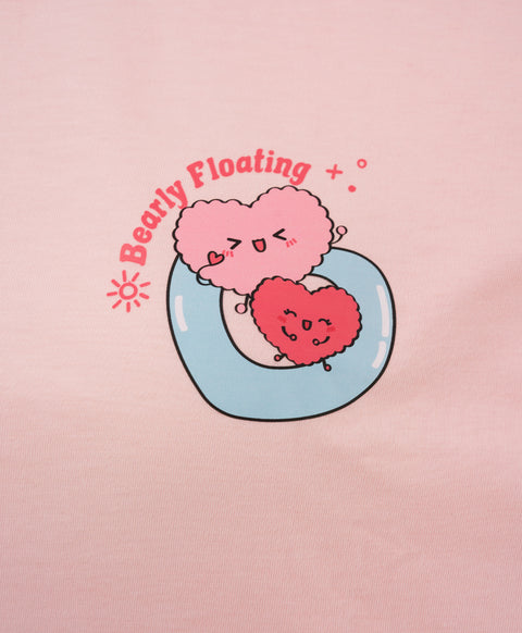 Pool Party Pals - Bearly Floating Short Sleeve PJ Top & Long Pants Set