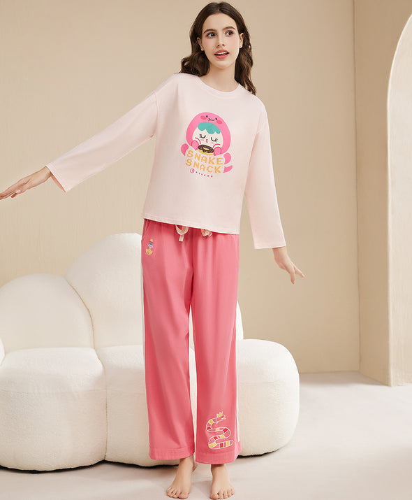 Snake Snack CNY Top & Pants Sleep Set