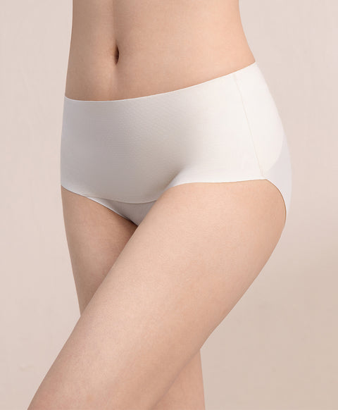 Belly Away Light Tummy Control Laminated Mid Waist Hipster Panties