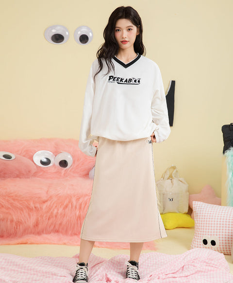 Peekaboo Sporty Long Skirt