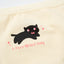 Little Black Cat Cotton Spandex Mid Waist Hipster 2pcs Sanitary Panties Pack
