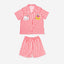 BedMood Cremo & Mello I'm in Bed Mood Polyester PJ Short Sleeves Top & Shorts Set - Pink