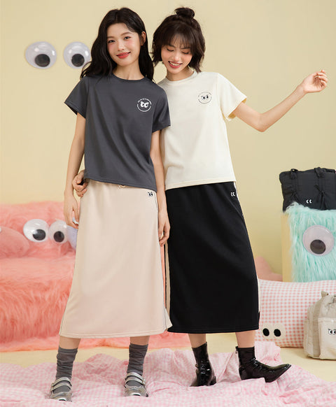Peekaboo Sporty Long Skirt