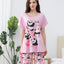 Panda Days Short Sleeves Microfiber Top & Bottom Sleep Set