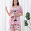 Panda Days Short Sleeves Microfiber Top & Bottom Sleep Set