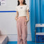 Dream Squad Waffle Long Pants with Drawstring