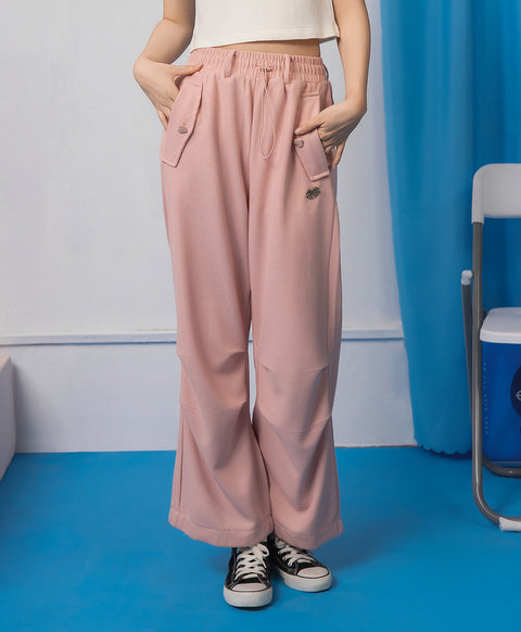 Dream Squad Waffle Long Pants with Drawstring