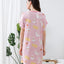To Be A Happy Cat Microfiber Short Sleeves Sleep Dress