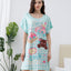 Good Luck Microfiber Short Sleeves Sleep Dress