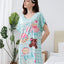 Good Luck Microfiber Short Sleeves Sleep Dress