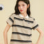 Peekaboo Striped Polo Shirt