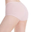 Skinmate Daily Laminated Seamless No-Show Cotton Spandex Mid Waist Midi Panties