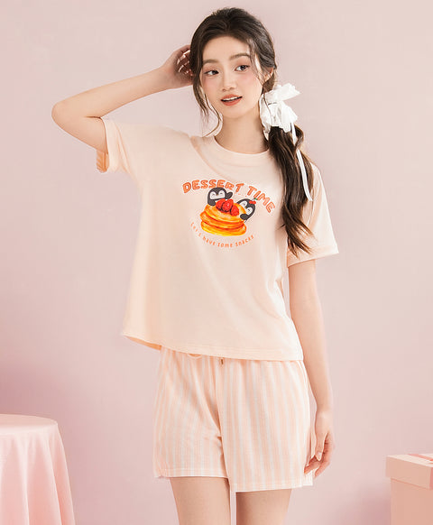 Penguin Patisserie Top & Shorts Sleep Set