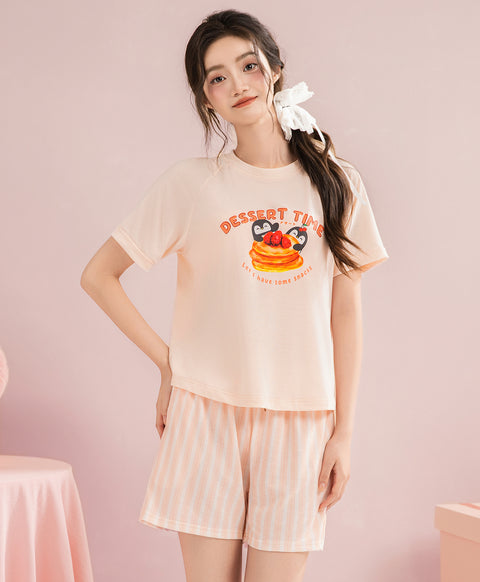 Penguin Patisserie Top & Shorts Sleep Set