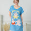 Spring Dance Microfiber Short Sleeves Sleep Dress