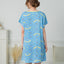 Spring Dance Microfiber Short Sleeves Sleep Dress
