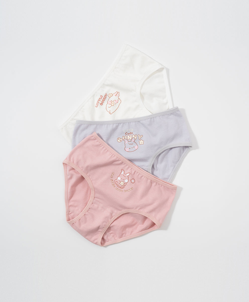 Junior Little Bunny Cotton Low Waist Mini Panties