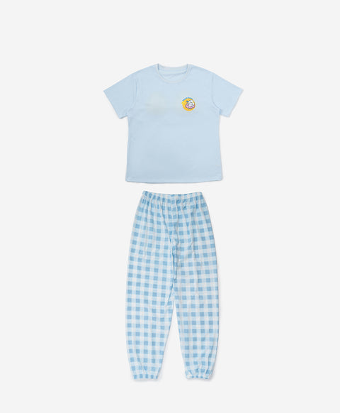 Pool Party Pals - Hop into Summer Short Sleeves PJ Top & Long Pants Set