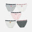 The Study Club Yuki & Hattie Low waist Mini 5pcs-pack Cotton Spandex Graphic Panties Wonder Box