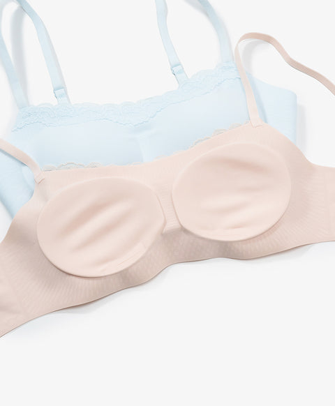 Crème de Lacelisse Wireless Lace-Trimmed Bralette
