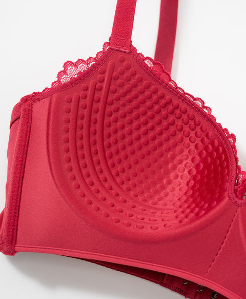 Spring Lace 3/4 Cup Full Coverage Wireless Bra