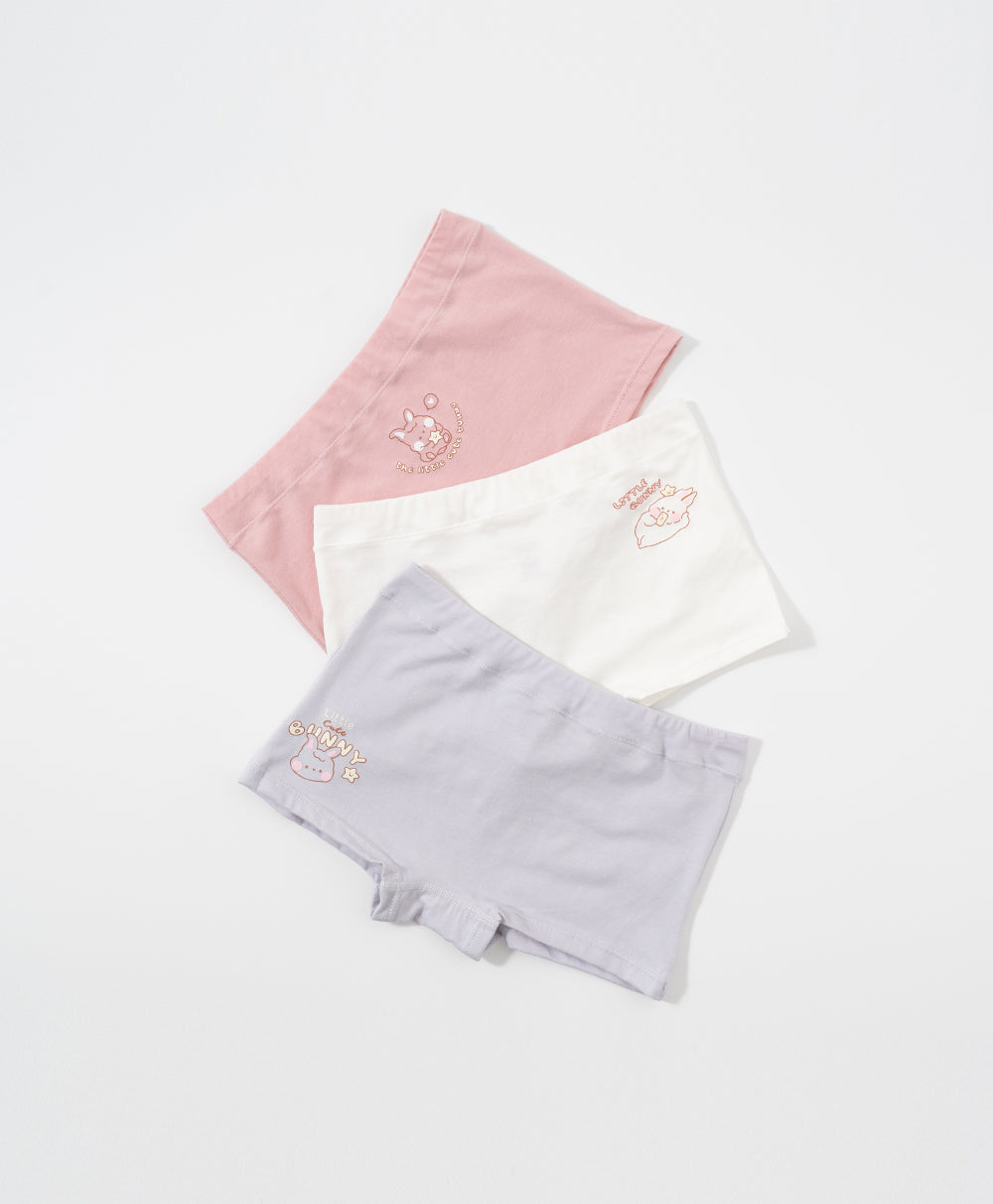 Junior Little Bunny Cotton Low Waist Boxshorts Panties