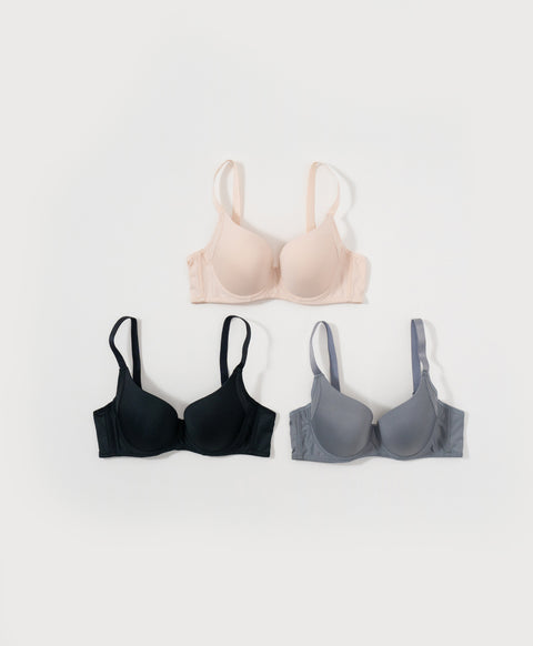 Natural 3/4 Cup Full Coverage Underwired Bra