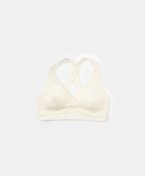 Supportive Soul Wireless Deep V Crossback Pull Over Sports Bra