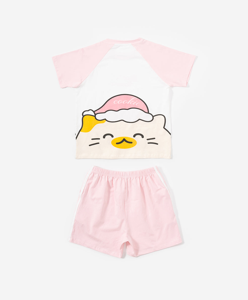 Junior Morning Harmony Short Sleeves Top & Shorts Sleep Set