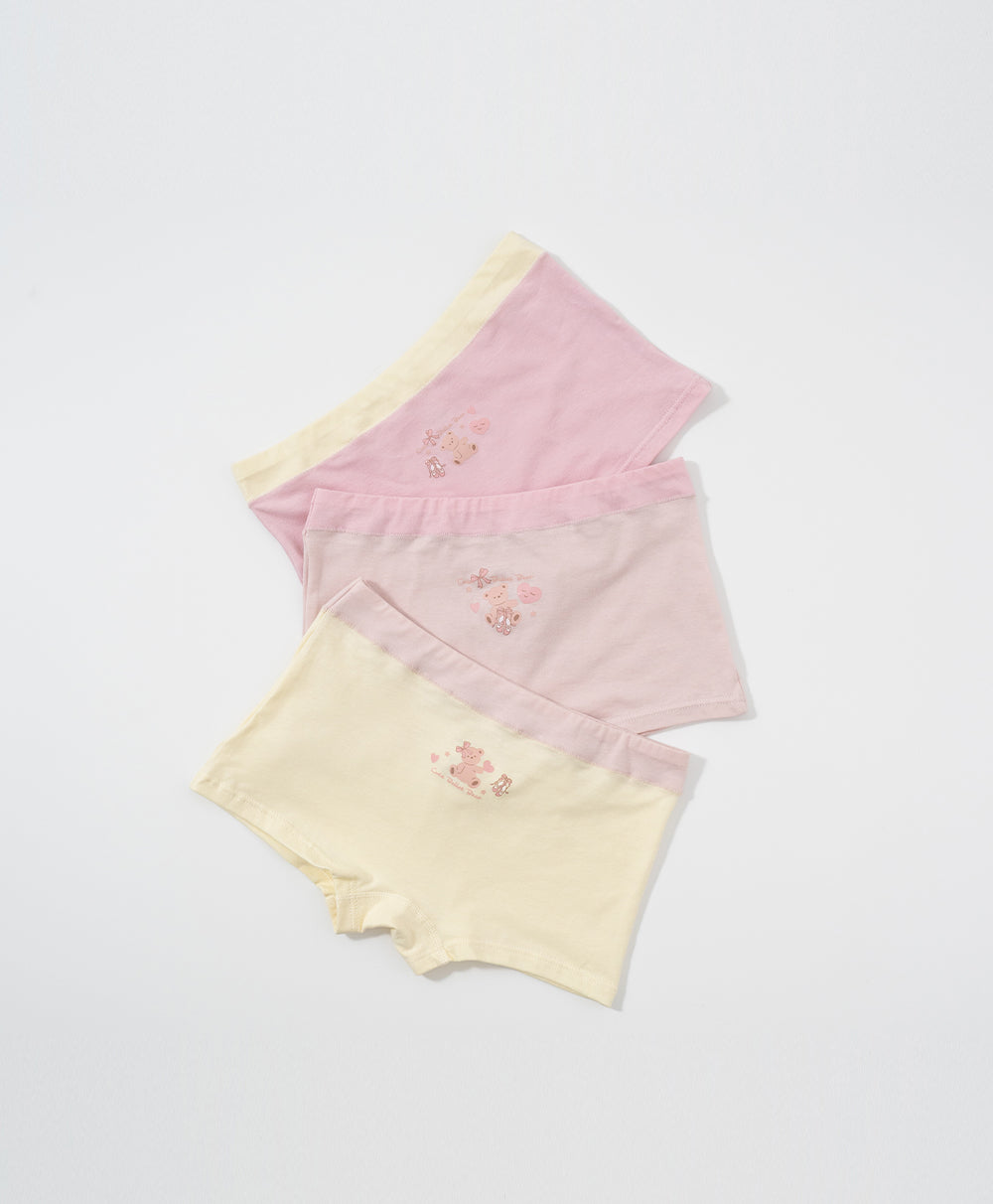 Junior Ballet Bear Cotton Low Waist Boxshorts Panties