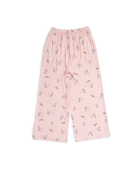 Catitude-ing Short Sleeves Top & Long Pants Set