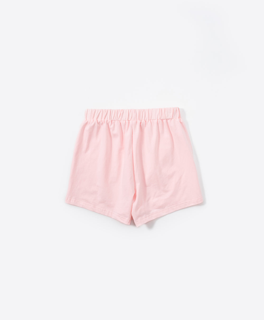 Junior Resort of Hearts Short Sleeves Top & Shorts Sleep Set