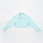 Peekaboo Convertible Collar Crop Shirt