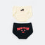 Little Black Cat Cotton Spandex Mid Waist Hipster 2pcs Sanitary Panties Pack