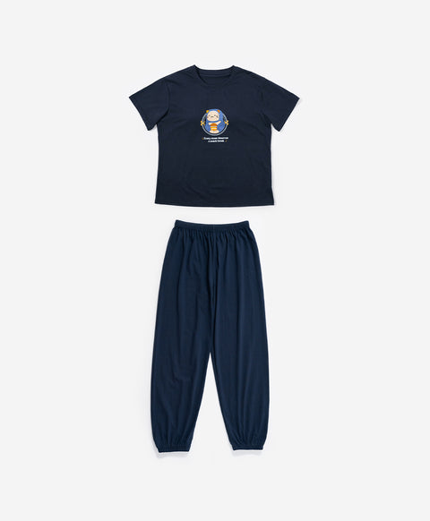 Little Muse Short Sleeves PJ Top & Long Pants Set - Every Muse Deserves A Snack Break