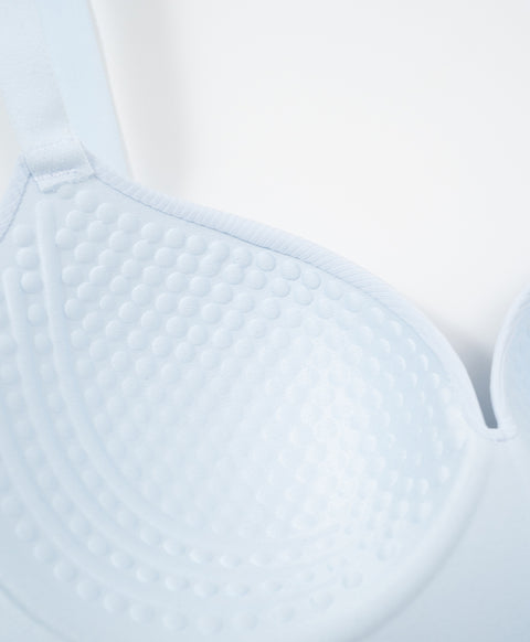 Simply Rib Comfort 3/4Cup Wireless Demi Bra (B Cup)