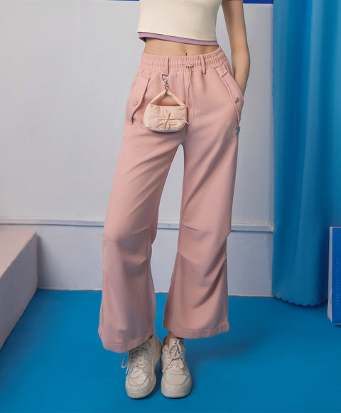 Dream Squad Waffle Long Pants with Drawstring