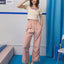Dream Squad Waffle Long Pants with Drawstring